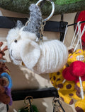 Highland Horned Sheep Wool Charm