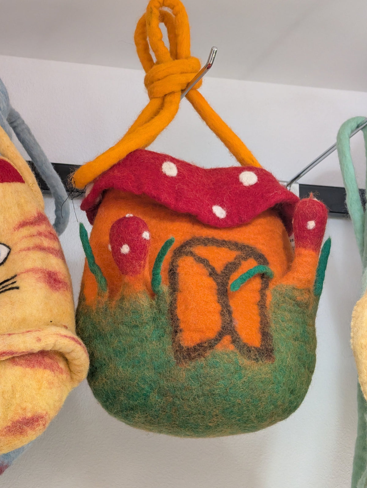 Toadstool Cottage Felted Crossbody Bag